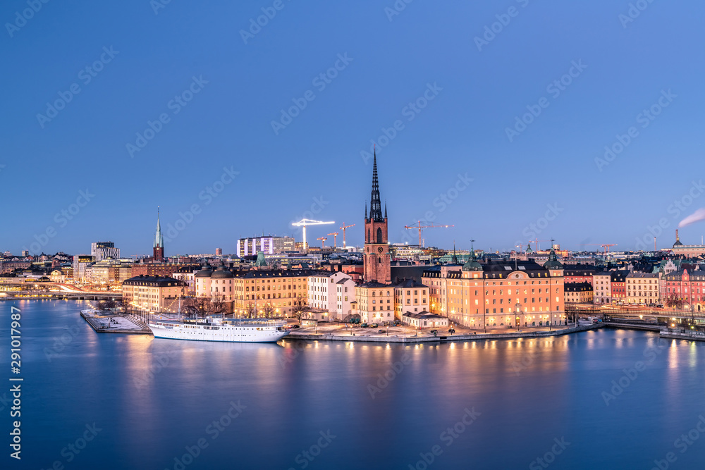 Stockholm city in Sweden.