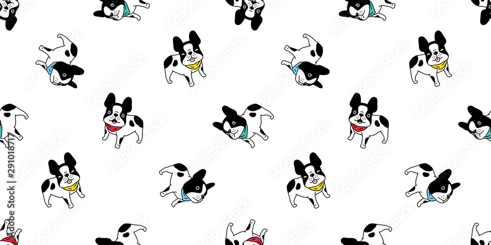 dog seamless pattern french bulldog vector collar Christmas cartoon scarf isolated christmas tile wallpaper repeat background illustration gift wrap paper doodle design dog seamless pattern french bulldog vector collar Christmas cartoon scarf isolated christmas tile wallpaper repeat background illustration gift wrap paper doodle design