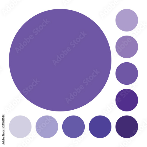 Purple color palette vector illustration