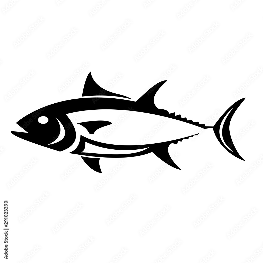 Creative tuna fish vector logo