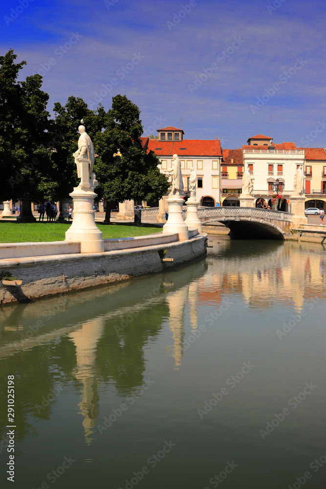 view on prato della valle square in padua city in italy view on prato della valle square in padua city in italy
