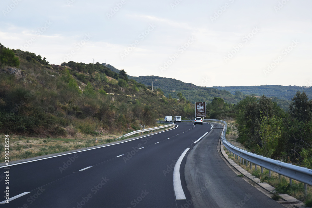 Autoroute A75, la Méridienne, dans l'Hérault