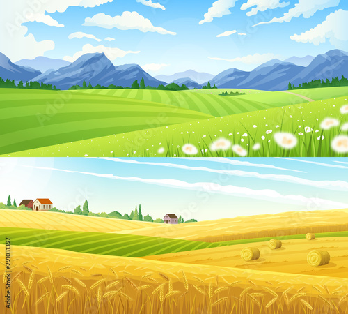 Rural Landscape Horizontal Banners