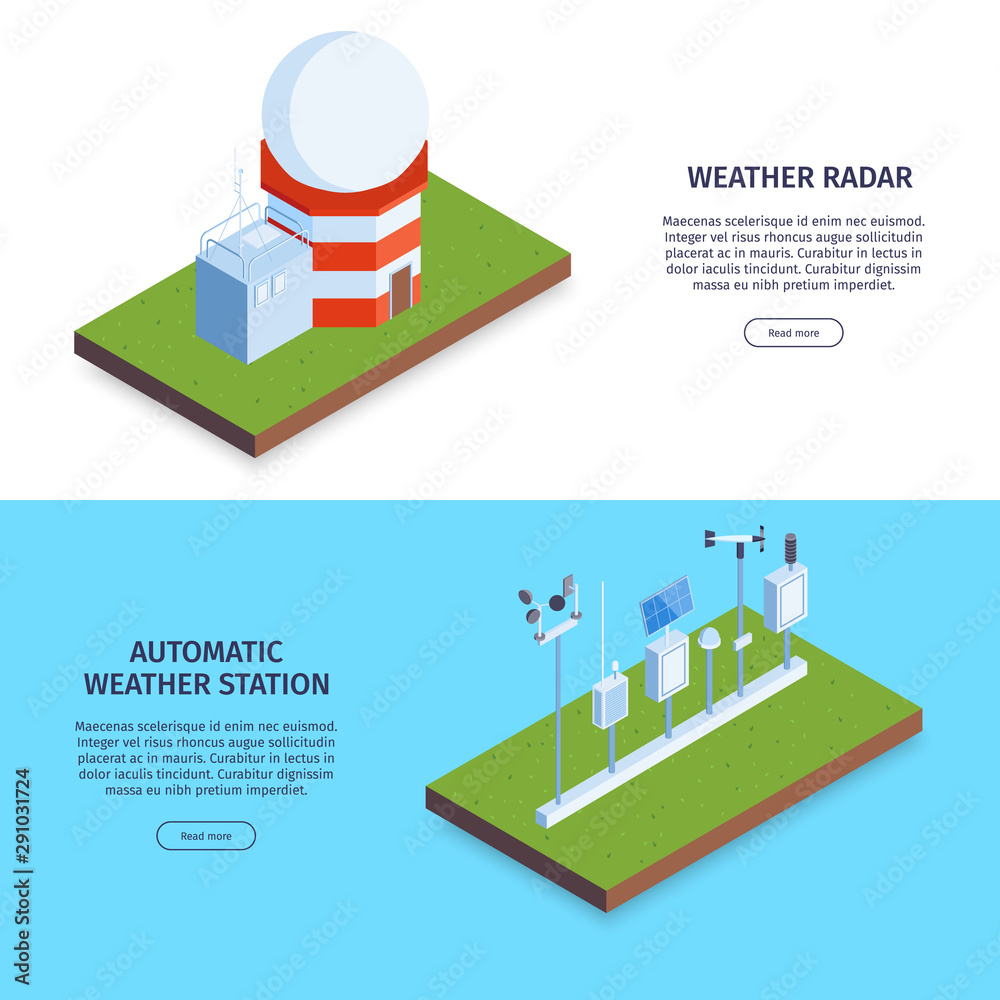 Weather Station Horizontal Banners