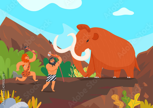 Primitive Men Illustration