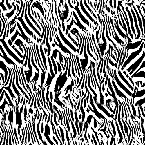 Zebra skin pattern seamless design 