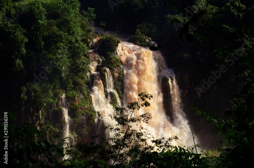 waterfall in deep jungle