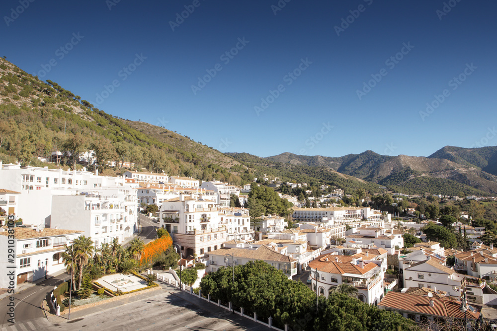 home on the mountain side of mijas