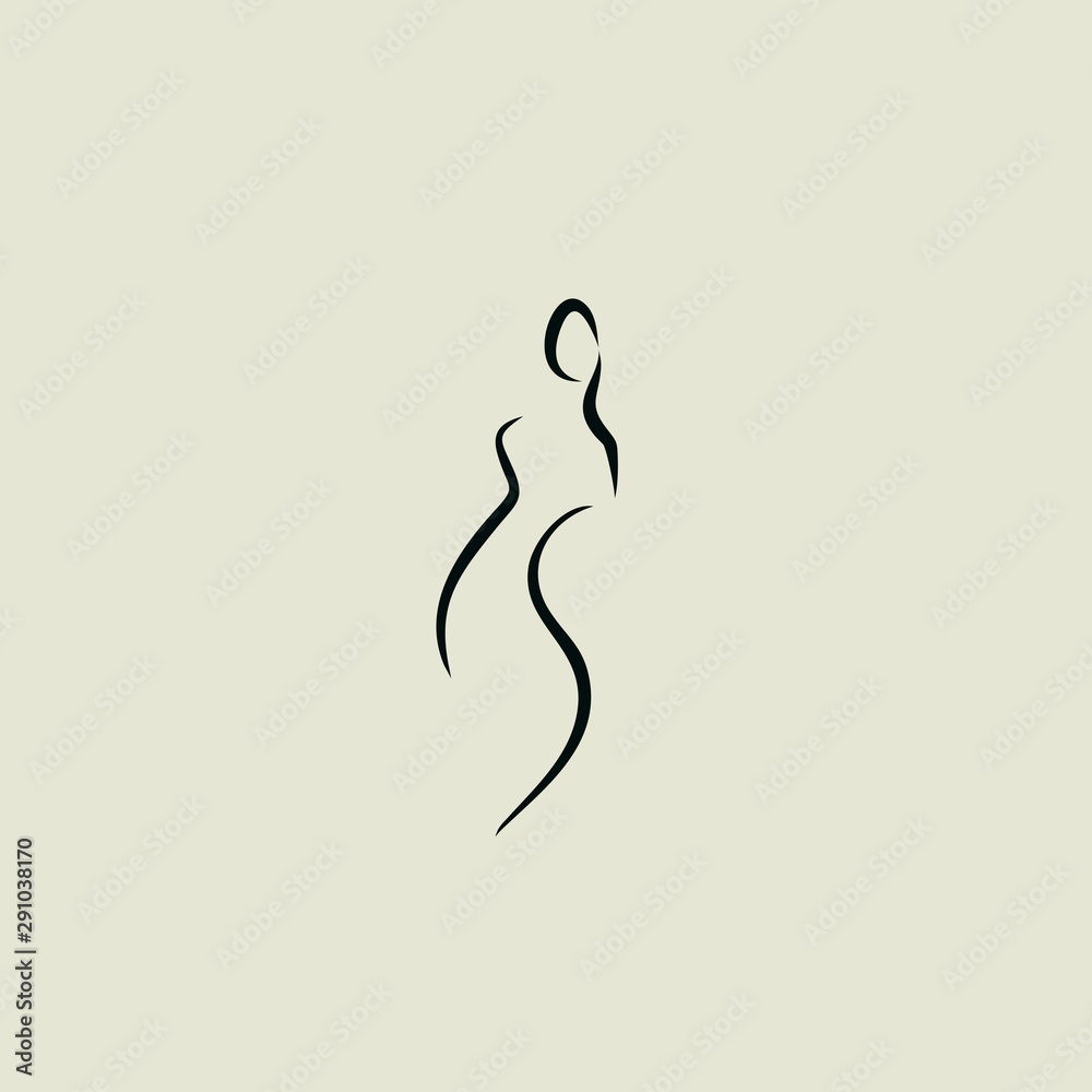 silhouette of a woman logo vector illustration silhouette of a woman logo vector illustration