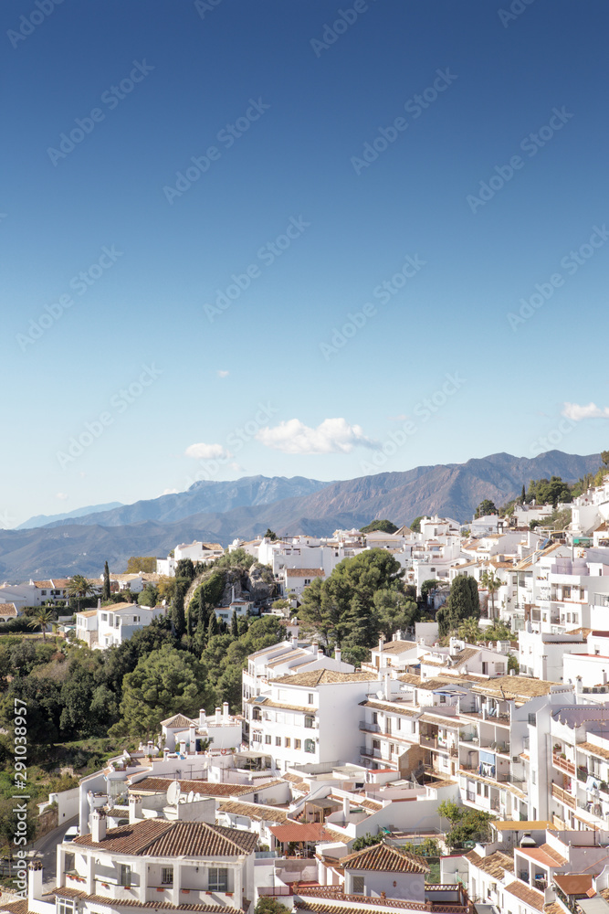 home on the mountain side of mijas