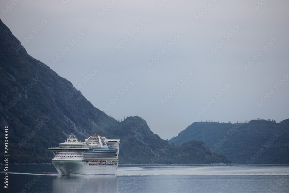 Cruise ship showing its scale