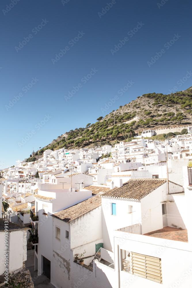 home on the mountain side of mijas