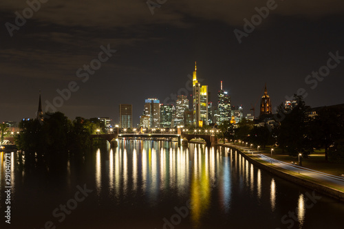  Frankfurt am Main photos taken at night. Germany