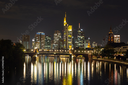  Frankfurt am Main photos taken at night. Germany