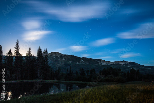 A timelapse image of the San Juan Mountains in Southwest Colorado. photo