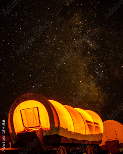 Wagons in the Night Sky