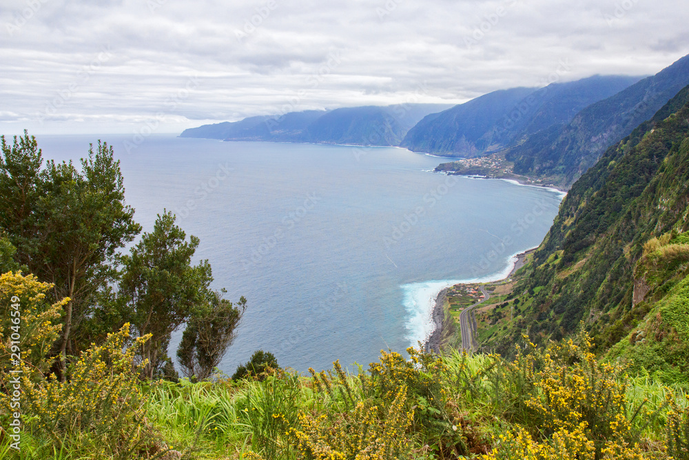 View from Eira da Achada viewpoint in Madeira, Portugal