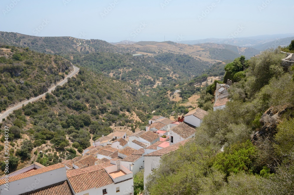 Mountain white village, Casares, Andalusia, Spain
