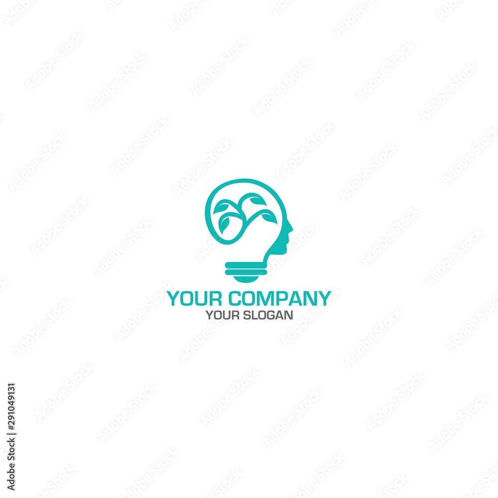 Natural Think Logo Design vector Natural Think Logo Design vector