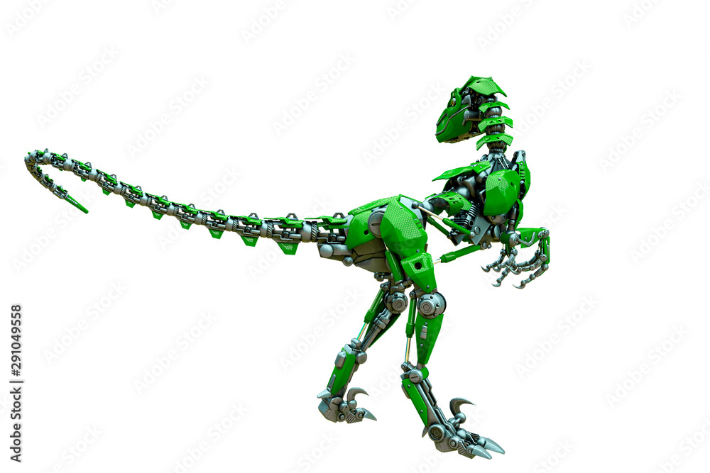 velociraptor robot rear view velociraptor robot rear view