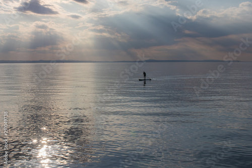 Stand up paddling at the Bodensee © cduschinger