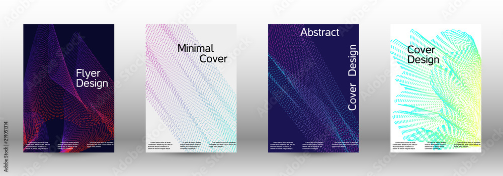 Cover design template set 