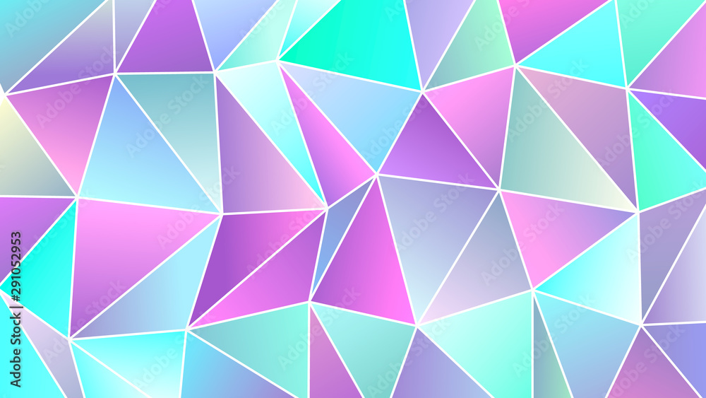 Pastel Cold Colors Low Poly Banner Design Pastel Cold Colors Low Poly Banner Design