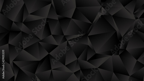 Trendy Low Poly Black Background for Your Business