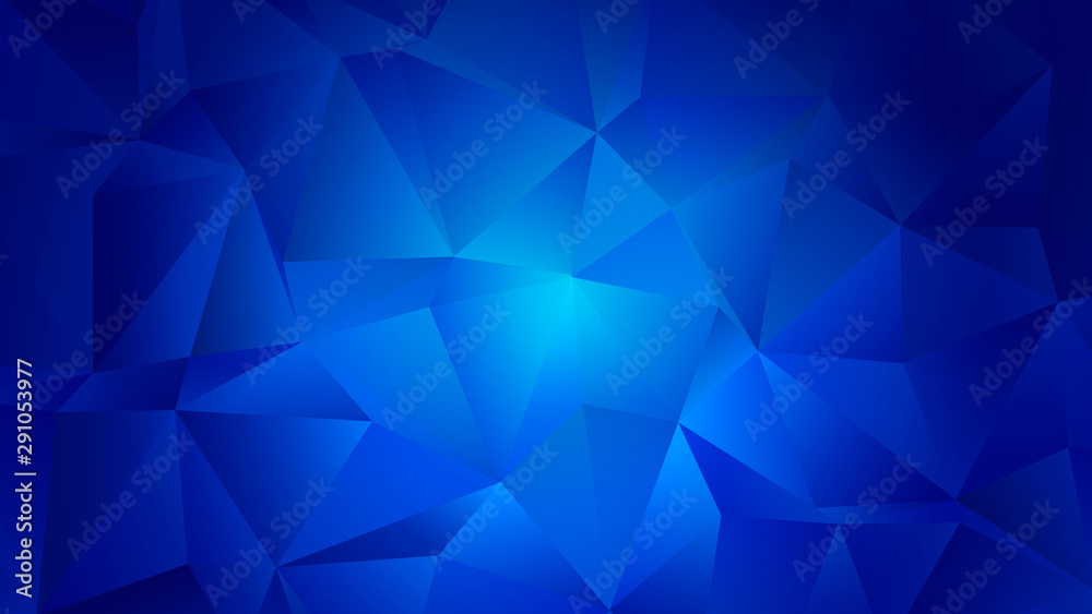 Blue Aquamarine Trendy Low Poly Backdrop Design
