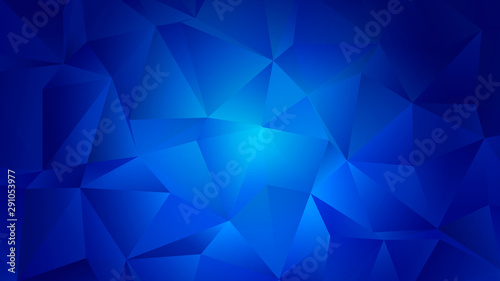 Blue Aquamarine Trendy Low Poly Backdrop Design