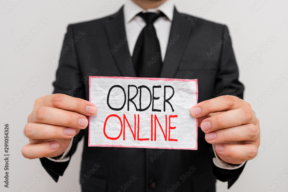 Handwriting text Order Online. Conceptual photo Buying goods and services from the sellers over the internet Handwriting text Order Online. Conceptual photo Buying goods and services from the sellers over the internet