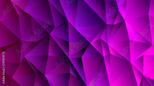 Rich Purple Triangle Low Poly Backdrop Design