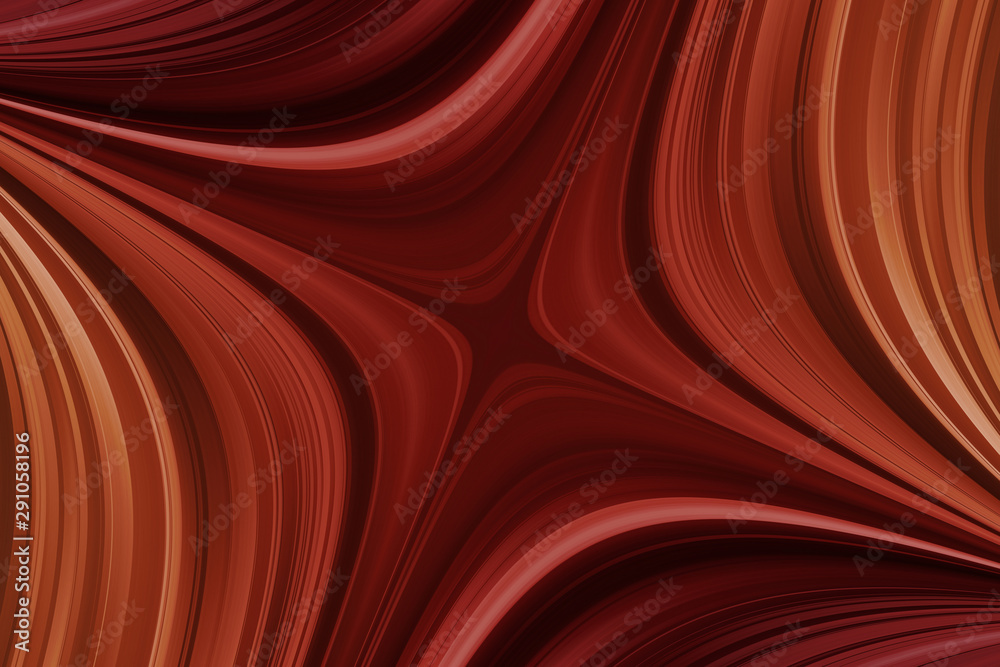Curved lines in red shades, abstract background with diamond pattern Curved lines in red shades, abstract background with diamond pattern