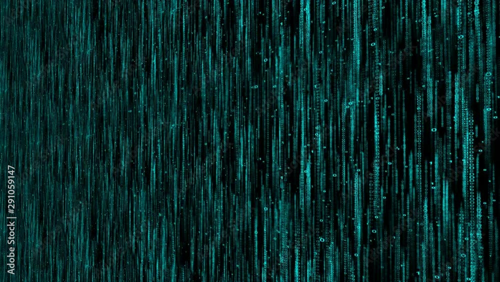 Machine code 0 and 1 matrix background, computer digital world wall zoom 