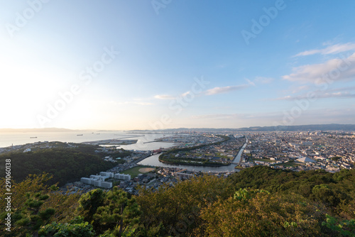 Fototapeta Naklejka Na Ścianę i Meble -  和歌山市　高津子山展望台からの眺望