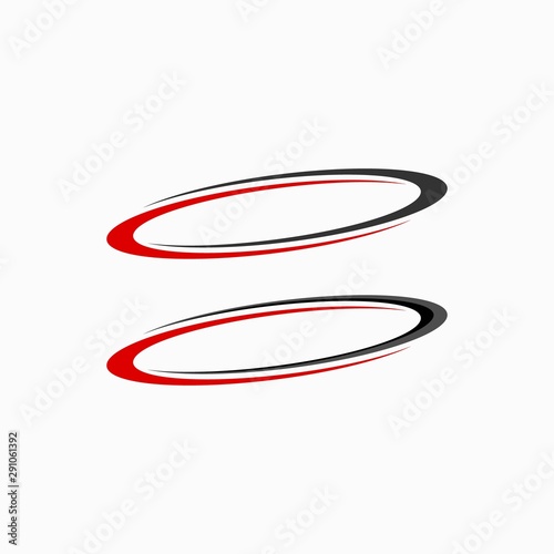 oval logo design inspiration . red oval vector template . 3d oval logo template . elipse vector template . red elipse template