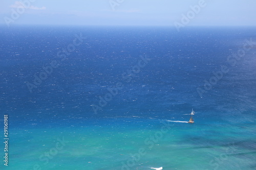 yacht in the sea © TingRong