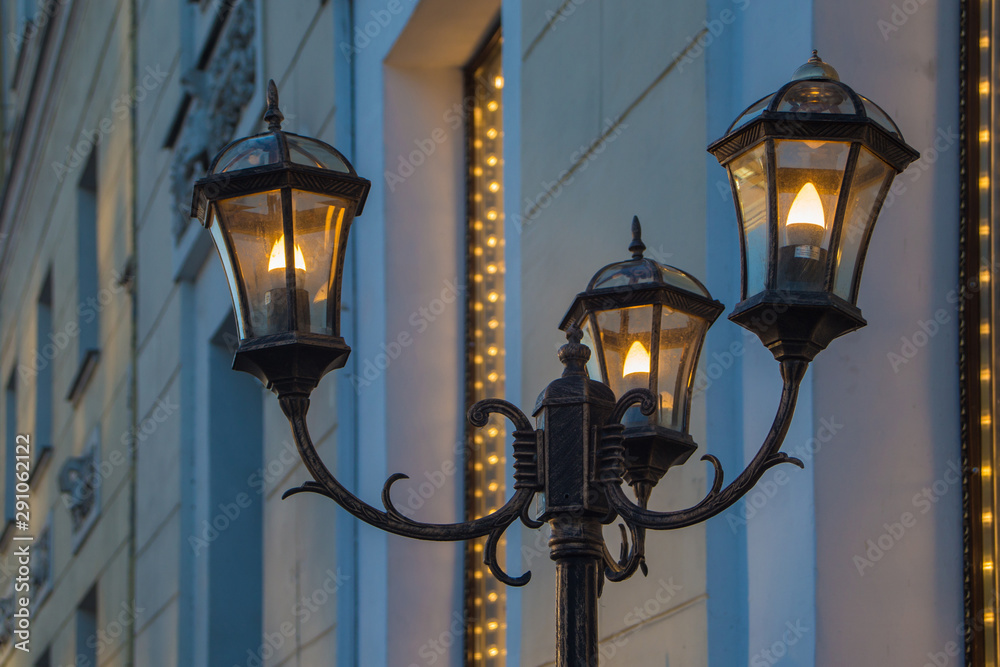 Street light in Saint Petersburg, Russia