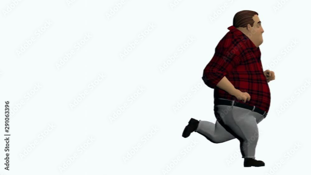 Fat man runs across the screen.mov Fat man runs across the screen.mov