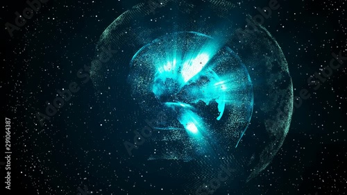 Digital world inside planet, information field, robot machine learning expansion