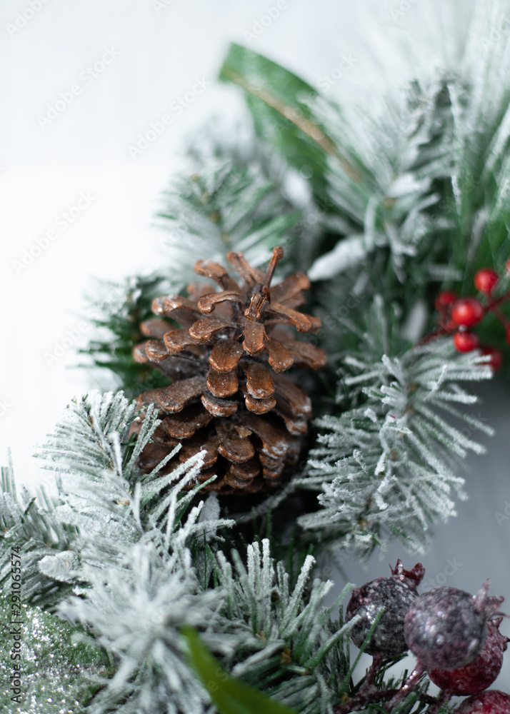Fototapeta premium Holiday Pinecone 