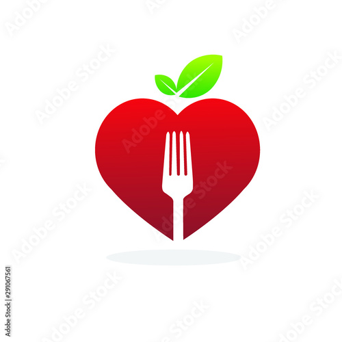 love food logo icon vector