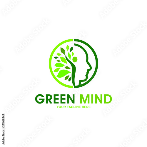 Human Mind Logo Vector Template