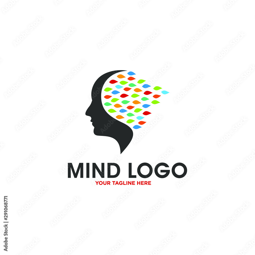 Human Mind Logo Vector Template Human Mind Logo Vector Template
