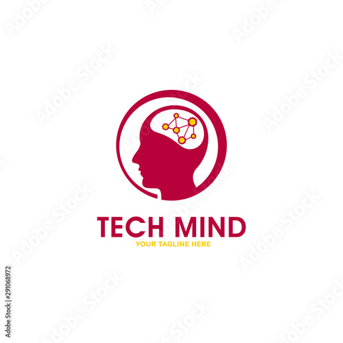 Human Mind Logo Vector Template