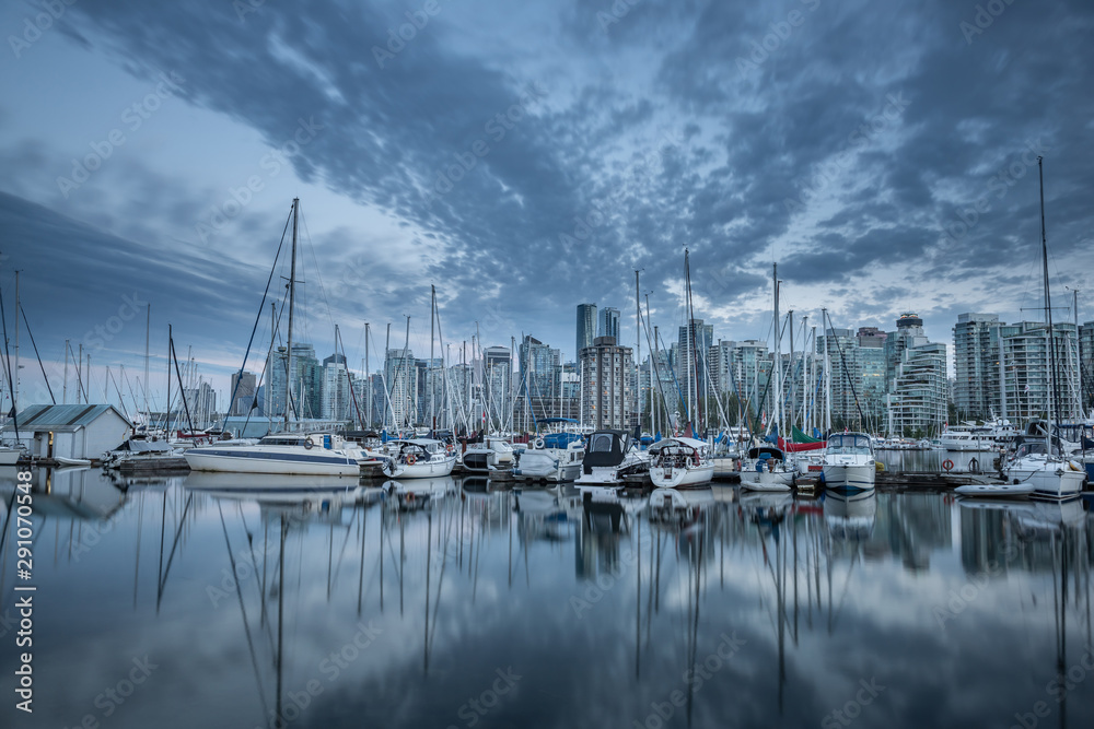 Vancouver city skyline, British Columbia, Canada