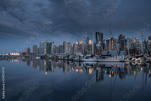 Vancouver city skyline  British Columbia  Canada