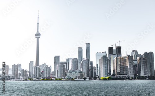 Beautiful day in Toronto city skyline  Canada
