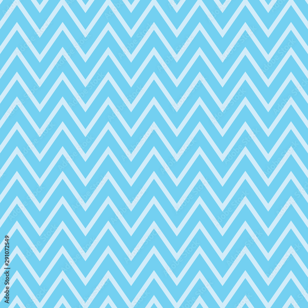 Zig zag chevron mint green and white tile pattern