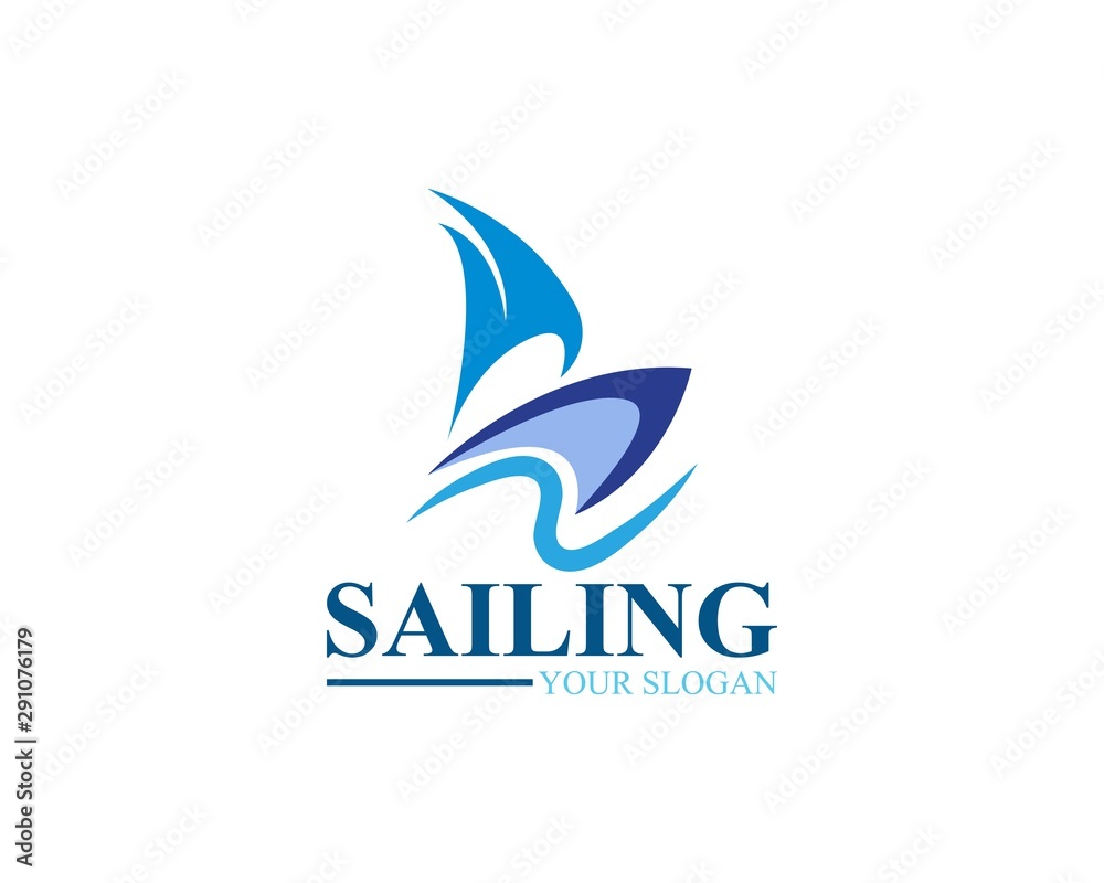 Sailing ship logo template vector icon illustration design Sailing ship logo template vector icon illustration design